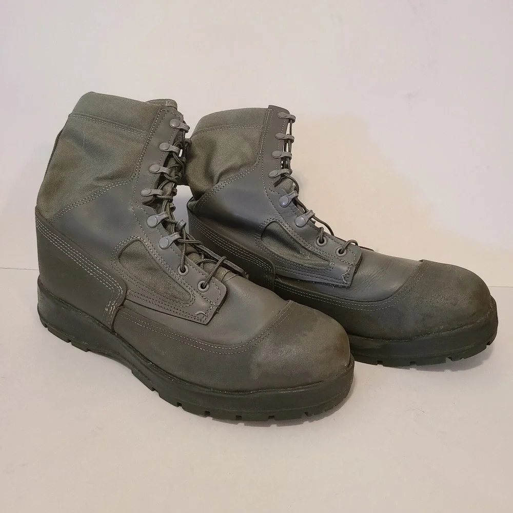 Mens BELLEVILLE 630 ST USAF Boots 13 R, Steel‎ Toe Vibram Sole Warm Weather